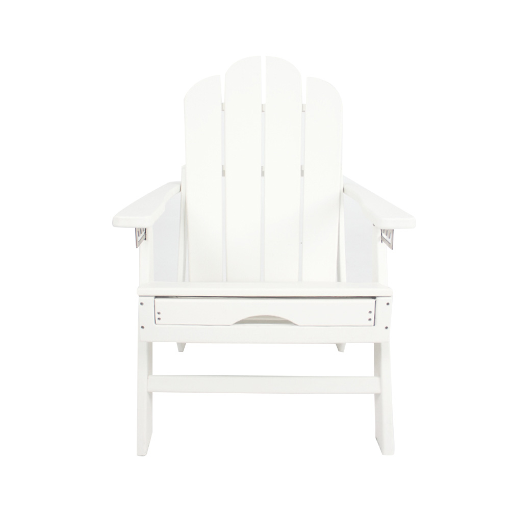 ADM006 Praia Lazer HDPE Adirondack Cadeira-Reclinável Ao Ar Livre Assento Extraível